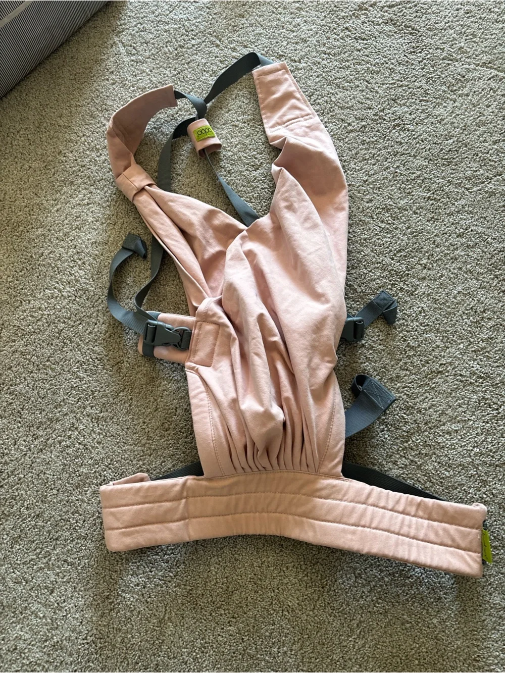 Ergonomic Blush Pink Carrier with Supportive Straps